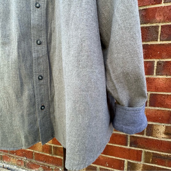 Timberland Pro Original Fit Midweight Gray Flannel Button-Up Soft Casual Gorp XL - Picture 5 of 13